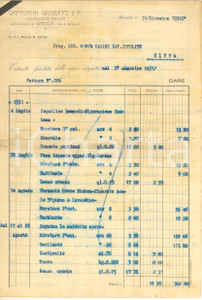 Documento originale, autentico 1931 BRESCIA  GAFFORINI Giuseppe  Costruzioni edilizie Fattura opere 1