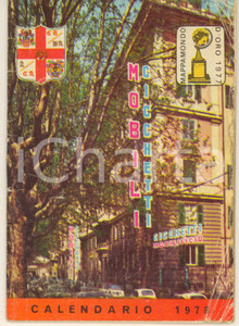 Oggetto da collezione cartaceo 1978 GENOVA Mobilificio CICCHETTI  Calendario tascabile ILLUSTRATO 1
