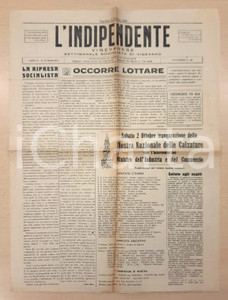 Giornale, rivista storica 1948 L INDIPENDENTE VIGEVANESE Mostra Nazionale Calzature Giornale 1