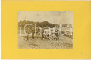Fotografia d epoca originale 1901 VICENZA ANCONETTA Contadini al lavoro / Lavandaie  Fotografia 18x12 cm 1