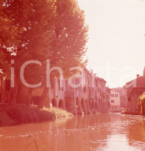 Fotografia d epoca originale 1960ca TREVISO Canale dei Buranelli ramo del Botteniga POSITIVO ORIGINALE 1