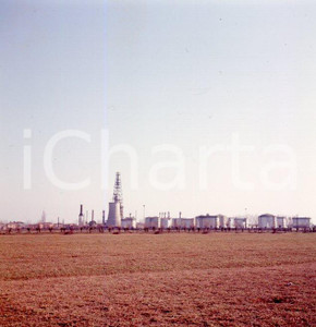 Fotografia d epoca originale 1965ca CORTEMAGGIORE PC Raffineria Agip POSITIVO ORIGINALE 1 1