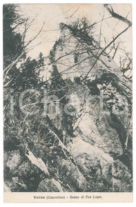 Cartolina originale da collezione 1930 ca CASENTINO Santuario della VERNA Sasso di Fra Lupo  Cartolina FP VG 1