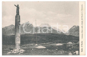 Cartolina originale da collezione 1930 ca LA THUILE Colle Piccolo San Bernardo  Colonna di Giove  Cartolina FP 1