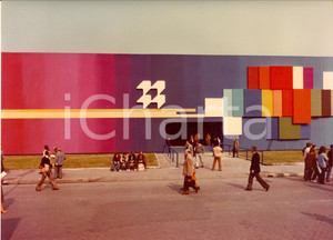 Fotografia d epoca originale 1980 FIERA DI MILANO Padiglione MONTEDISON  Esterno Foto 30x22 cm 3 1