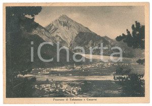 Cartolina originale da collezione 1940 ca CARNIA  TOLMEZZO Frazione CANEVA Panorama  Cartolina FG NV 1