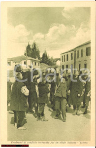 Cartolina originale da collezione 1939 VALONA ALBANIA Prodromi di conflitto SATIRICA 1
