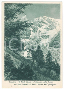 Cartolina originale da collezione 1940 ca COURMAYEUR  CORMAIORE Nostra Signora delle Guarigioni  Cartolina FG NV 1