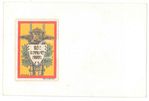Oggetto da collezione cartaceo 1920 ca REGIO ESERCITO  93° Reggimento Fanteria  Chiudilettera su cartoncino 1