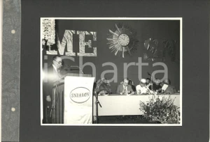 Fotografia d epoca originale 1974 BOMBAY Inaugurazione stabilimento BARODA RAYON SNIALON Conferenza stampa 5 1