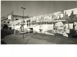 Fotografia d epoca originale 1977 FIERA DI MILANO Padiglione MONTEDISON  Esterno Foto 24x18 cm 1