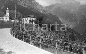 Fotografia d epoca originale 1960 ca SOMANA MANDELLO DEL LARIO Chiesa di Sant Abbondio NEGATIVO ORIGINALE 4 1