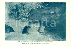 Cartolina originale da collezione 1930 ca ROCCA DI PAPA RM Grotte ALBALONGA Abbazia PALAZZOLA Cartolina FP NV 1