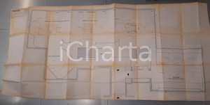 Mappa, planimetria storica 1980 58 FIERA DI MILANO  Padiglione MONTEDISON  Planimetria 195x88 cm 1