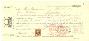 Oggetto da collezione cartaceo 1940 MILANO Via Giulini 2  Distillerie PEDRONI Lettera di accreditamento 1