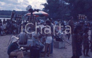 Fotografia d epoca originale 1976 SANDOKAN Sceneggiato TV la troupe sul set DIAPOSITIVA ORIGINALE 2 1