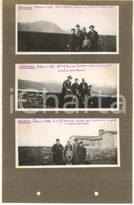 Fotografia d epoca originale 1928 CAMERINO Rocca Borgesca  M. AIAZZI MANCINI  TEODORO  BACIALLI 3 foto 1
