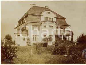 Fotografia d epoca originale 1920 ca ZURICH Villa SpältyKubli  Veduta esterna Foto WOLF BENDER 22x17 cm 1