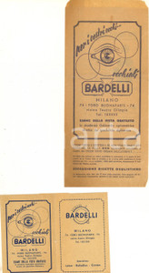 Materiale pubblicitario d’epoca 1950 ca MILANO Foro Buonaparte  Ottica BARDELLI  Lotto 2 buste pubblicitarie 1