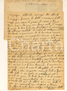 Manoscritto, lettera originale 1952 CATANIA Antonino Grosso  Lettera sulle elezioni I comunisti sono perduti 1