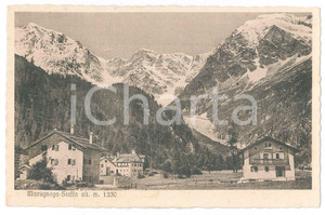Cartolina originale da collezione 1925 ca MACUGNAGA Panorama della frazione STAFFA Cartolina FP NV 1