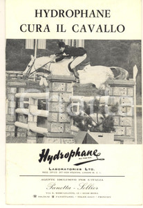 Materiale pubblicitario d’epoca 1950 ca Laboratories HYDROPHANE  Cura cavallo  Pieghevole pubblicitario 1