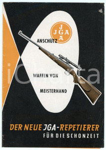 Materiale pubblicitario d’epoca 1955 ca JGA Anschutz  Der neue JGArepetierer für die schonzeit  Brochure 1