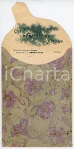Oggetto da collezione cartaceo 1910 ca Liqueur BÉNÉDICTINE DE FÉCAMP Pochette publicitaire  40° série 1