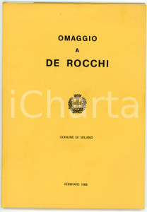 Libro, pubblicazione d epoca 1980 MUSEO DI MILANO Omaggio a Francesco DE ROCCHI Pubblicazione 16x23 cm 1