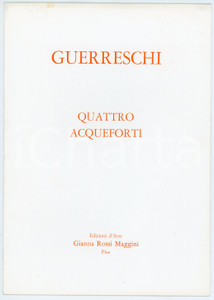 Libro, pubblicazione d epoca 1981 Giuseppe GUERRESCHI Quattro acqueforti  Ed. d arte Gianna ROSSI MAGGINI 1