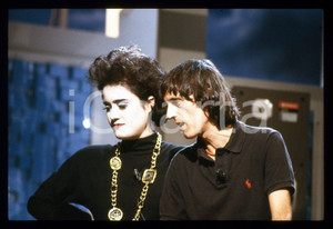 Fotografia d epoca originale 1987 RAI 2 GIALLO Dario ARGENTO e Coralina CATALDI TASSONI 35mm VINTAGE SLIDE 3 1