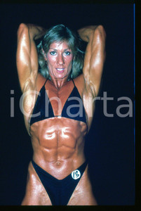 Fotografia d epoca originale 1990 ca SPORT BODYBUILDING  WABBA Women competition 35mm VINTAGE SLIDE 16 1