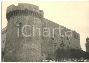 Fotografia d epoca originale 1965 ca CONVERSANO BA Torrione del Castello Foto bozzetto cartolina 15x10 1