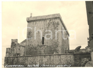 Fotografia d epoca originale 1965 ca CONVERSANO BA Castello  Torre Maestra Foto bozzetto cartolina 15x10 1