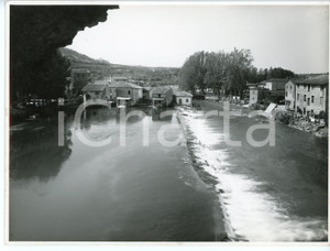Fotografia d epoca originale 1960 ca PROVINCIA DI PAVIA Alluvione tra le cascine  Foto 23x17 cm 1