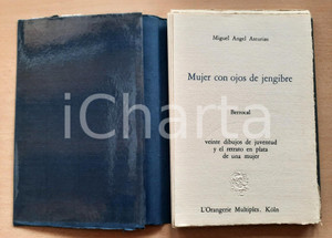 Libro, pubblicazione d epoca 1971 Miguel Angel ASTURIAS Mujer con ojos de jengibre Disegni di BERROCAL 1