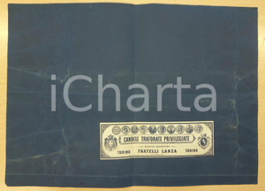 Materiale pubblicitario d’epoca 1900 ca TORINO Fratelli LANZA Candele traforate privilegiate CARTA PUBBLICITARIA 1