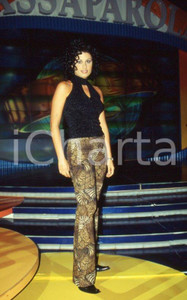 Fotografia d epoca originale 2001 CANALE 5 PASSAPAROLA Francesca PIRI GRANDE FRATELLO 1 35mm VINTAGE SLIDE 1