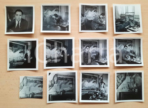 Fotografia d epoca originale 1940 ca Pittore Bernardino PALAZZI  Ritratti in studio Lotto 12 foto 6x6 cm 1