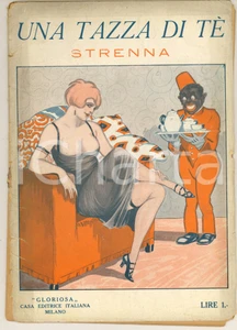 Giornale, rivista storica 1925 EROTICA VINTAGE  Una tazza di tè  Strenna  Rivista ILLUSTRATA DANNEGGIATA 1