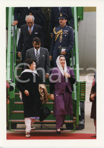 Fotografia d epoca originale 1995 ca UNITED KINGDOM Benazir BHUTTO on institutional visits  Photo 21x29 cm 1