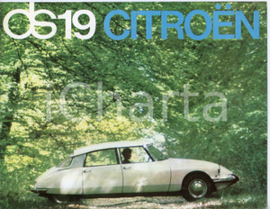 Materiale pubblicitario d’epoca 1963 CITROEN DS19 Depliant pubblicitario ILLUSTRATO 26x20 cm 1