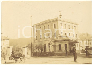 Fotografia d epoca originale 1915 ca CHIASSO SVIZZERA Palazzo della Dogana Italiana  Foto ANIMATA 11x8 cm 1