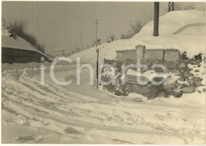 Fotografia d epoca originale 1950 ca BRIVIO Bivio Airuno /Lecco  Veduta invernale con la neve Foto 15x10 cm 1