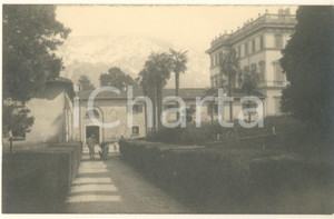 Fotografia d epoca originale 1920 ca BELLAGIO CO Villa GIULIA  e giardino Foto ANIMATA 14x9 cm 1