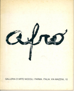 Libro, pubblicazione d epoca 1980 PARMA Galleria d Arte NICCOLI  Mostra AFRO Catalogo ILLUSTRATO 1