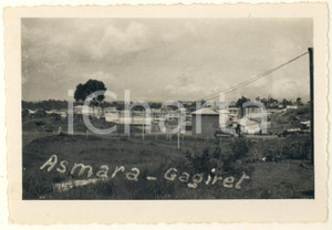 Fotografia d epoca originale 1935 ca AOI ASMARA ERITREA Zona GAGGIRET  Veduta Foto 9x6 cm 1