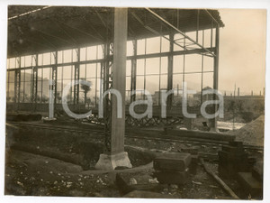 Fotografia d epoca originale 1920 BRESCIA Via dei bagni 4 FONDERIA VANZANI Costruzione capannoni  Foto 5 1