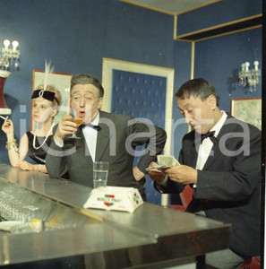 Fotografia d epoca originale 1962 TOTÒ DI NOTTE Film con TOTÒ e Erminio MACARIO NEGATIVO ORIGINALE 1