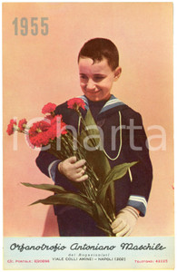 Oggetto da collezione cartaceo 1955 NAPOLI Orfanotrofio Antoniano maschile dei Rogazionisti  Calendario 1